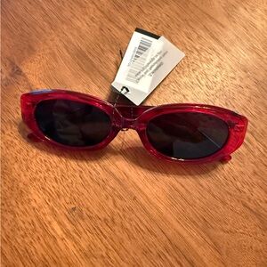 Lulus Red Cat-Eye Sunglasses